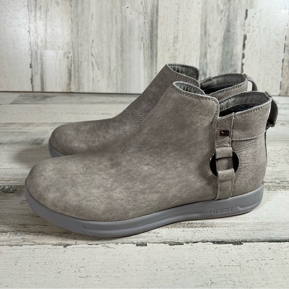 KURU Tempo Women’s Ankle Boot Gray Leather Water Resistant Zip Size 11 - Picture 3 of 7